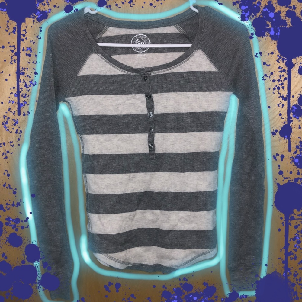 Stripped Waffle Shirt